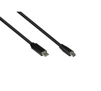 Good Connections Cavo di collegamento USB 2.0 - maschio USB C a connettore Mini B (5 pin) - schermatura in rame - 0,3 m/30 cm - nero