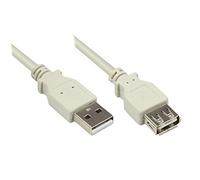 Good Connections Cavo di Estensione USB Easy Maschio a Femmina Beige Grau 5,00 m