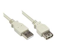 Good Connections Cavo di Estensione USB Easy Maschio a Femmina Bianco Grau 1,00 m