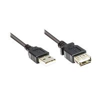 Good Connections Cavo di Estensione USB Easy Maschio a Femmina Nero Nero 1,80 m