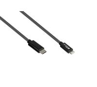 Good Connections Cavo di ricarica e dati USB 2.0 per iPhone/iPad/iPod, connettore USB-C™ a connettore Lightning™, certificato MFI, 18 W