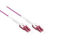 Good Connections Cavo in fibra ottica OM4 - Duplex - maschio LC a LC - UNIBOOT - Multimode 50/125-1/10/40/100 Gigabit Ethernet - Cavo in fibra ottica - 1 m