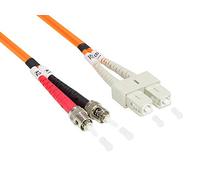 Good Connections Cavo OM2 LWL - DUPLEX - Spina SC a ST - Multimode 50/125 - Conduttore per onde luminose, cavo in fibra ottica, cavo patch - fibra OM2 per 1 e 10 Gigabit/s Ethernet - 20 m