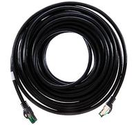 Good Connections Cavo patch Cat 6A per esterni, 10 m, IP66, con protezione antigroviglio - 10 GIGABIT, scala in rame/CU - S/FTP, PiMF - 500 MHz - per esterni, resistente ai raggi UV e all'acqua, nero