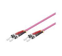Good Connections® - Cavo Patch in Fibra Ottica Duplex OM4 (multimodale, 50/125) ST/ST, 1 m