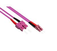 GC LW-810LS4 - Cavo patch, fibra ottica, Duplex, OM4, 50/125 µ, LC/SC, 10 m, vi
