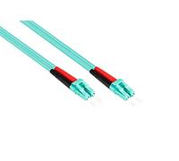 Good Connections connettore in Fibra Ottica Duplex LC a SC multimodale 50/125 Onde di Luce della Testa Cavo Patch Turchese OM3 - Aqua/Türkis 15 m