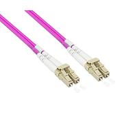 Good Connections OM4 - Cavo in fibra ottica duplex da LC a LC - UNIBOOT - Multimode 50/125-1/10/40/100-Gigabit Ethernet - Conduttore di onde luminose, cavo in fibra ottica, cavo patch - 0,5 m/50 cm