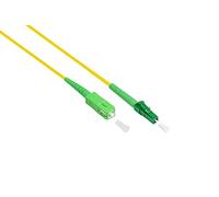 Good Connections OS2 - Cavo in fibra ottica Simplex da maschio LC (APC) a SC (APC), monomodale 9/125, cavo patch in fibra ottica per FTTH/FTTB/FTTx/FritzBox/router, 2 m