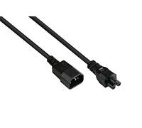 GC P1405-S020 - Prolunga per apparecchi a freddo C14 a C5, nero, 0,75 mm², 2 m