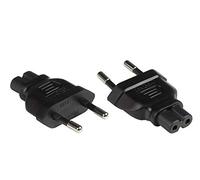 Good Connections PA-0370S - Adattatore di corrente con spina europea tipo C (CEE 7/16, dritto) su presa C7/Euro 8 (dritto) - Adattatore di alimentazione/adattatore presa/adattatore di alimentazione -
