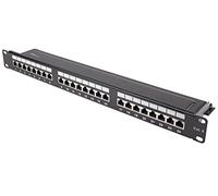 Good Connections® Patch Panel/Patch Panel - 19" - Montaggio server/montaggio su rack - Cat. 6.500 MHz - Compatibile con 10-GIGABIT - 24 porte - 1U - Schermatura STP - Apertura senza attrezzi - Jet