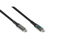 Good Connections USB 2.0 Charging and Data Cable (100W) with Digital Display, US