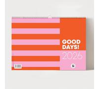 "GOOD DAYS", Wandkalender 2026, Monatskalender: Der dekorative Monatskalender von XOXO Arte bringt Farbe und Freude in deinen Alltag - mit ... Monat ... Monat für Monat ein Design-Highlight