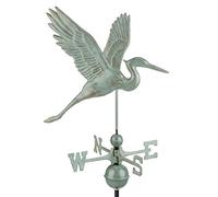 Good Directions 1971P Graceful Blue Heron Weathervane, in Rame Lucido