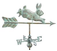 Good Directions 809 V1R Rabbit Cottage Weathervane, Blue Verde Rame con tettuccio