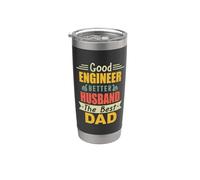 Good Engineer Better Husband The Best Dad For Fathers Day Bicchiere termico in acciaio inox doppia parete