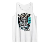 Good Girls Leggi Libri Spicy Cute Gothic Skeleton Halloween Canotta
