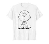 Good Grief Charlie Brown Face Maglietta