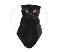 Good Little Black Cat - Set di 12 plettri per chitarra, sottili, medi e spessi, adatti per chitarra, basso, chitarra elettrica e ukulele