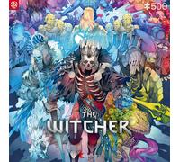Aenega-kaart van de wereld, puzzels, kleur The Witcher: Monster Faction (5908305