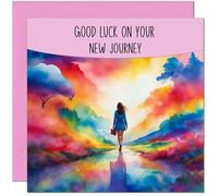 Good Luck on your New Journey Card - New Job Card, New Home, Collegague Leaving Card, Maternity.