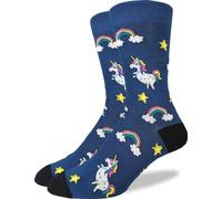 Good Luck Sock Calzini da uomo per adulti, Unicorno., X-Large