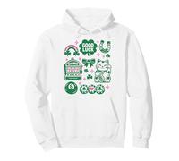 Good Luck St. Patrick's Day Big Win Charm Felpa con Cappuccio