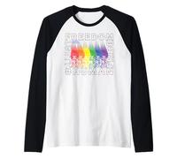 Good Luck Trolls Freedom Rainbow Maglia con Maniche Raglan