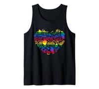 Good Luck Trolls Love Is Love Rainbow Heart Canotta
