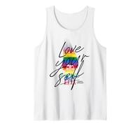 Good Luck Trolls Love Your Self Rainbow Canotta