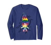 Good Luck Trolls Love Your Self Rainbow Maglia a Manica