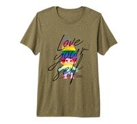 Good Luck Trolls Love Your Self Rainbow Maglietta Premium