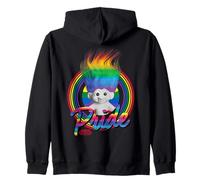 Good Luck Trolls Rainbow Hair Felpa con Cappuccio