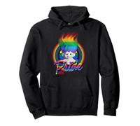 Good Luck Trolls Rainbow Hair Felpa con Cappuccio
