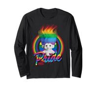 Good Luck Trolls Rainbow Hair Maglia a Manica