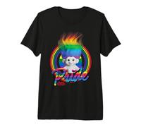 Good Luck Trolls Rainbow Hair Maglietta Premium