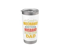 Good Mechanic Better Husband The Best Dad Funny Fathers Day Bicchiere termico in acciaio inox doppia parete