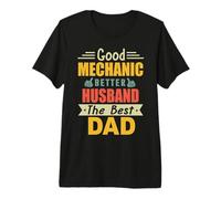 Good Mechanic Better Husband The Best Dad Funny Fathers Day Maglietta Premium