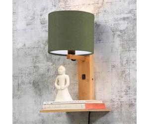 GOOD & MOJO Andes applique mensola, verde/naturale Good & Mojo