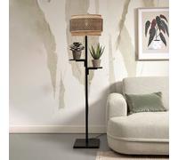 GOOD & MOJO Bhutan piantana con mensola, nero Good & Mojo