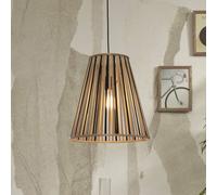 Good & Mojo Merapi Lampada a sospensione conico, naturale/nero - 40 cm