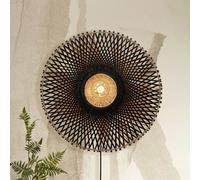 Good & Mojo Good & Mojo Kalimantan a parete, nero/naturale, Ø 60cm Good & Mojo