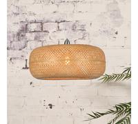 Good & Mojo Good & Mojo Lampada a sospensione Palawan, decentrata, naturale, Ø 60 Good & Mojo