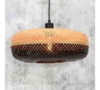 Good & Mojo Good & Mojo Lampada a sospensione Palawan naturale/nero Ø40cm Good & Mojo