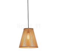 Good & Mojo Merapi Lampada a sospensione conico, naturale/nero - 30 cm