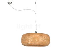Good & Mojo Good & Mojo Lampada a sospensione Palawan, decentrata, naturale, Ø 60 Good & Mojo