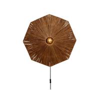 Good & Mojo Panama Lampada da parete, marrone - 60 cm