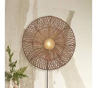 GOOD & MOJO Zanzibar, applique, Ø 55 cm, colore naturale Good & Mojo