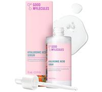 Good Molecules Hyaluronic Acid Serum 75ml - Deep Hydration for Dry Skin, Non greasy Formula to Moisturize, Plump, Firm, and Smooth for Youthful Skin - 10% HA, Water-Based, Fragrance-Free, Cruelty-Free